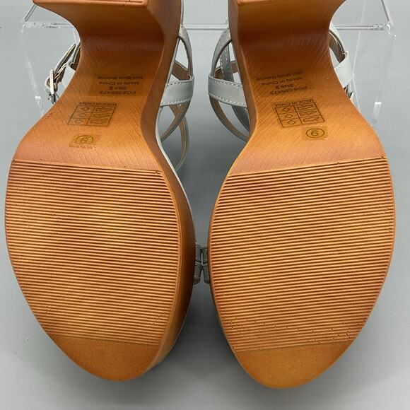 New Journee Collection Women’s Emerynn Platform Sandals Blue Size 9 - Picture 10 of 10